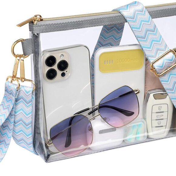 Clear Bag for Stadium Events - Clear Purses for Women Stadium Crossbody, Concert - Picture 1 of 9